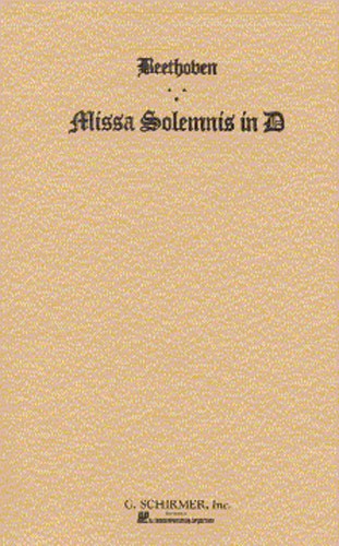 Beethoven: Missa Solemnis In D Op.123 (Vocal Score)