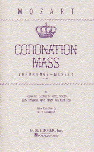 W.A. Mozart: Coronation Mass K.317 (Schirmer Edition)- Vocal Score