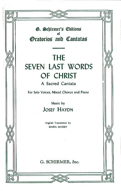 Joseph Haydn: The Seven Last Words Of Christ (Vocal Score)