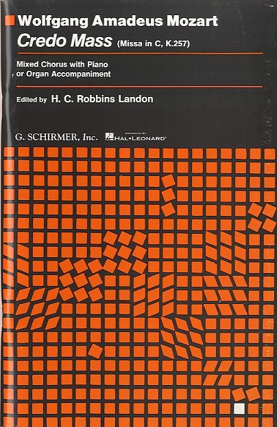 W. A. Mozart: Mass In C 'Credo' K.257 (Vocal Score)