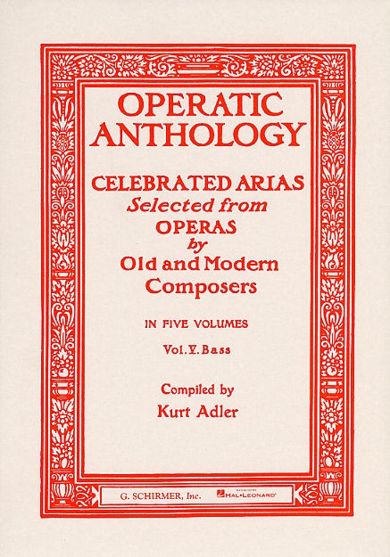 Operatic Anthology Volume V: Bass