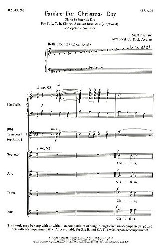 Martin Shaw: Fanfare For Christmas Day (SATB/Handbells)