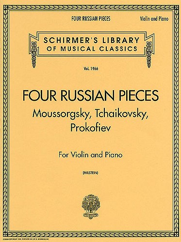 Four Russian Pieces For Violin And Piano