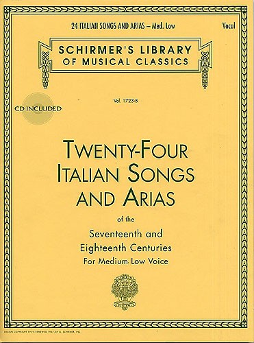 Twenty-Four Italian Songs And Arias - 17th + 18th Centuries - Book/Online Audio