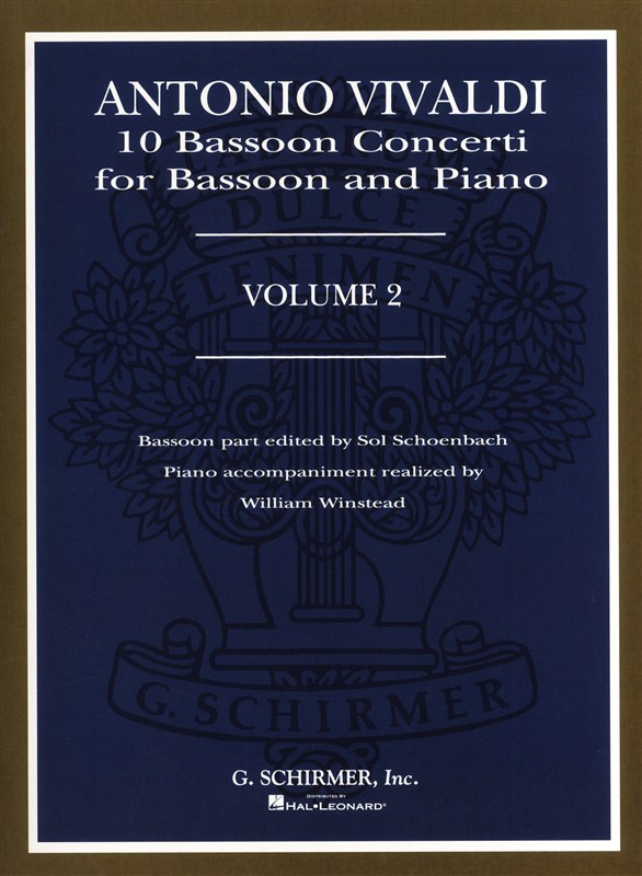 Antonio Vivaldi: 10 Bassoon Concerti Volume 2 (Bassoon And Piano)