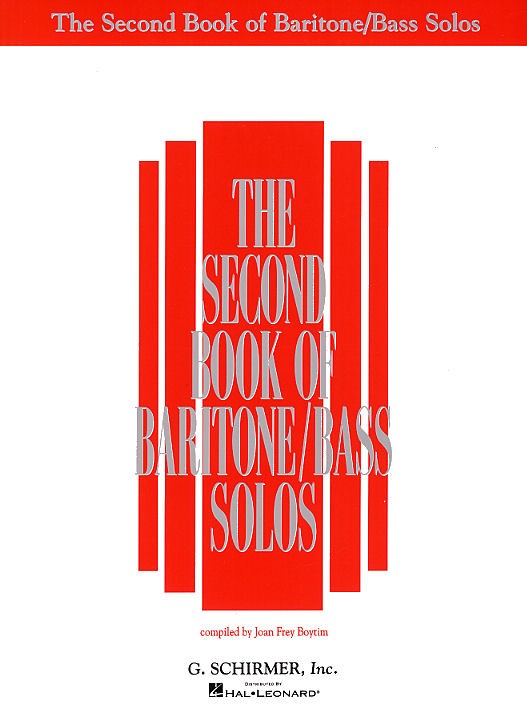The Second Book Of Baritone/Bass Solos