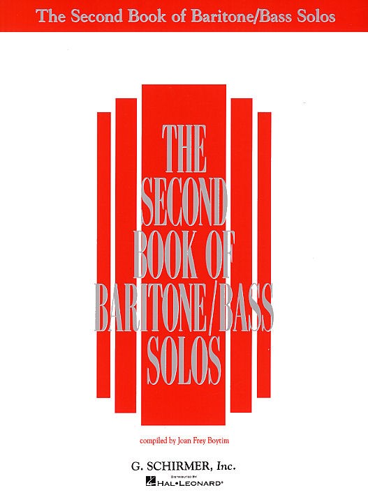 The Second Book Of Baritone/Bass Solos