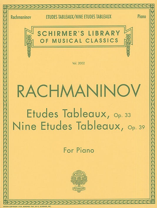 Sergei Rachmaninov: Etudes Tableaux Op.33 And Nine Etudes Tableaux Op.39