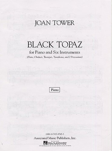 Joan Tower: Black Topaz (Score/Parts)