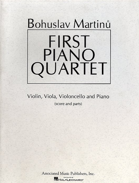Bohuslav Martinu: First Piano Quartet (Score/Parts)