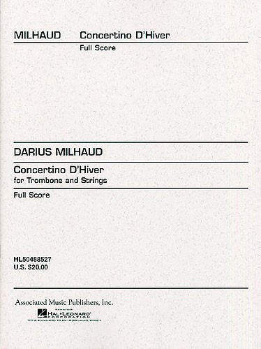 Darius Milhaud: Concertino D'Hiver Op.327 (Score)