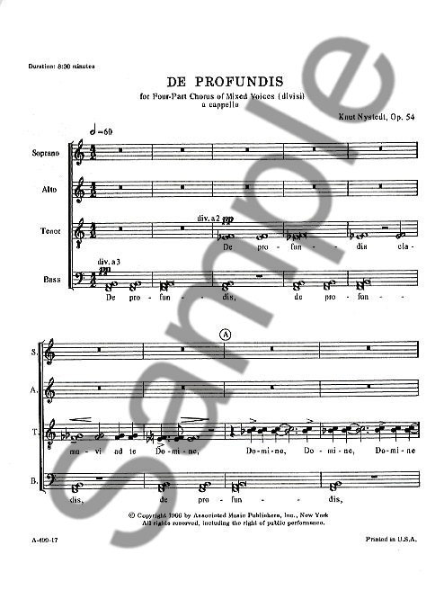 Knut Nystedt: De Profundis Op.54