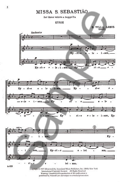 Heitor Villa-Lobos: Mass In Honor Of Saint Sebastian