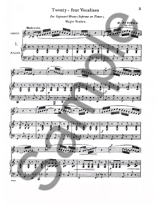Heinrich Panofka: The Art Of Singing Op.81