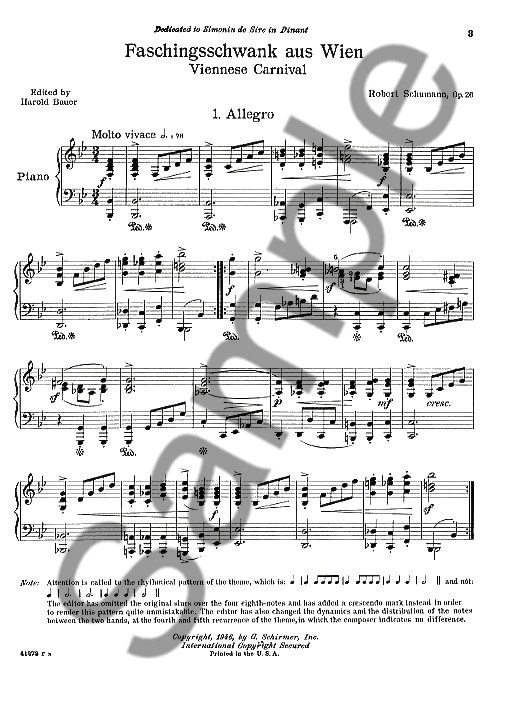 Robert Schumann: Faschingsschwank Aus Wien Op.26