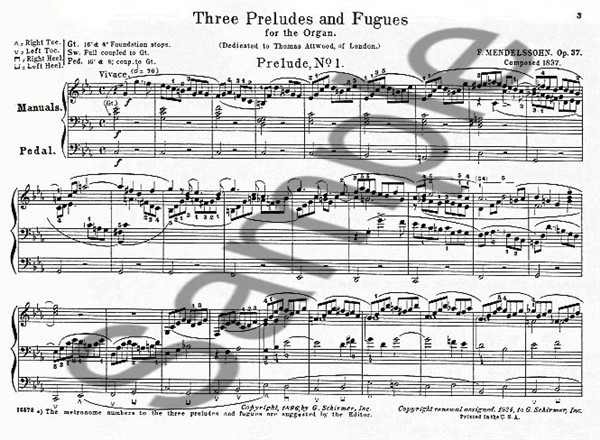 Felix Mendelssohn: Organ Works