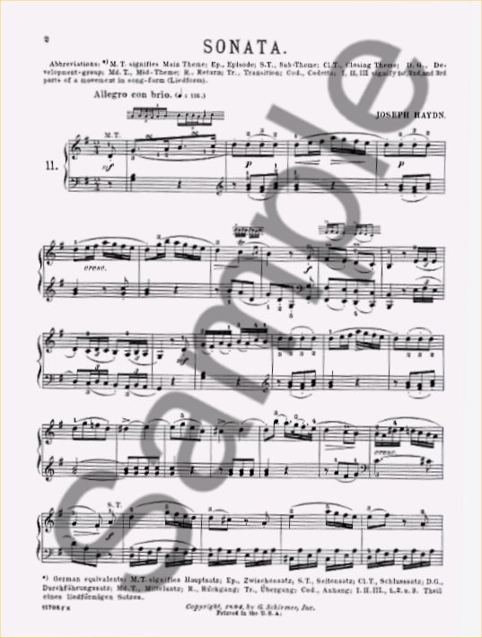Franz Joseph Haydn: Twenty Piano Sonatas Book 2 (Nos. 11-20)