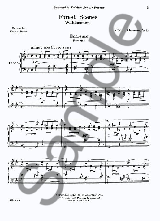 Robert Schumann: Forest Scenes (Waldszenen) Op.82