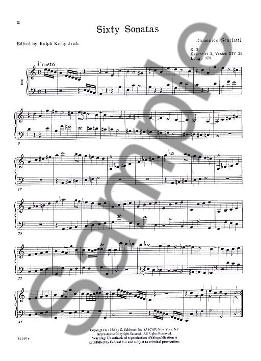 Domenico Scarlatti: Sixty Sonatas - Volume One