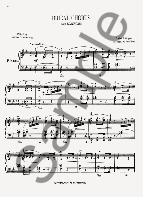 Richard Wagner: Bridal Chorus From Lohengrin (Piano Solo)