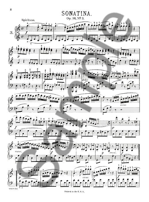 Muzio Clementi: Sonatina In C Major Op.36 No.3