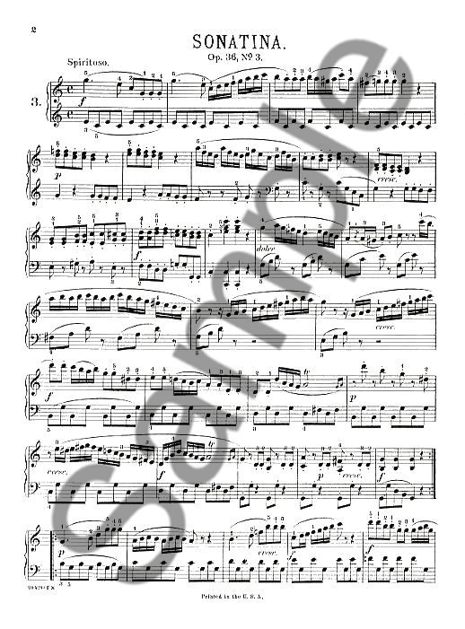 Muzio Clementi: Sonatina In C Major Op.36 No.3