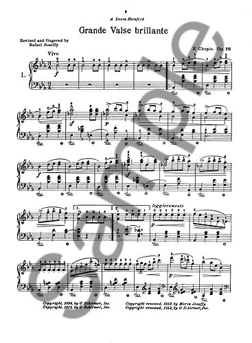 Frederic Chopin: Grande Valse Brillante In E Flat Op.18