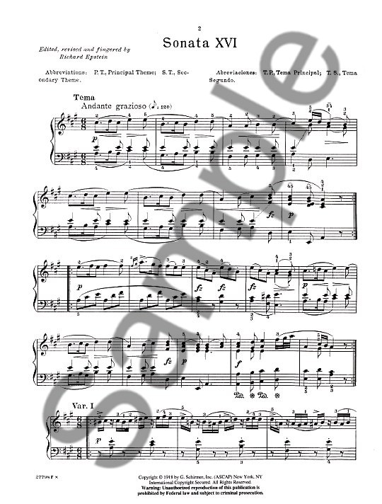 W.A. Mozart: Piano Sonata No.16 In A Major 'Alla Turca' K.331