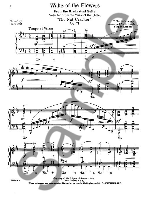 Pyotr Ilyich Tchaikovsky: Waltz Of The Flowers (The Nutcracker Suite) Op.71