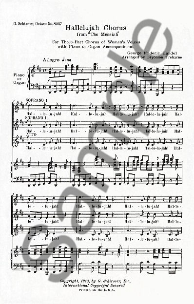 G.F. Handel: Hallelujah Chorus (SSA)
