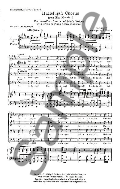 G.F. Handel: Hallelujah Chorus (Messiah) (TTBB)
