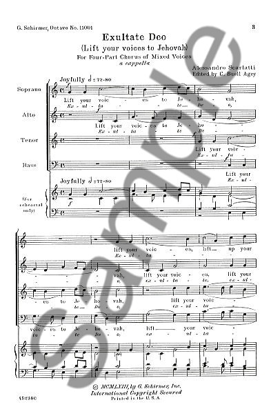 Alessandro Scarlatti: Exultate Deo
