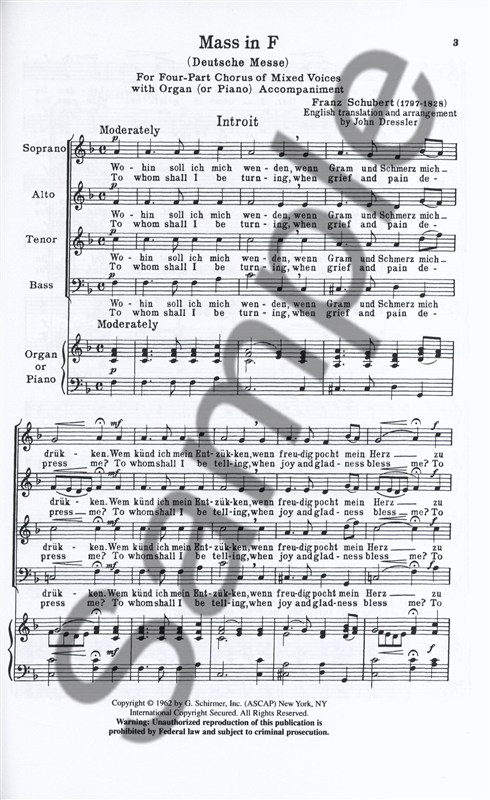 Franz Schubert: Mass In F (Deutsche Messe)