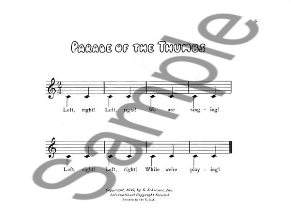 A First Piano Book For Little Jacks And Jills