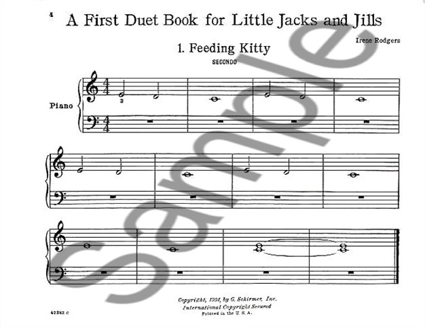 Irene Rogers: First Duet Book For Little Jacks And Jills
