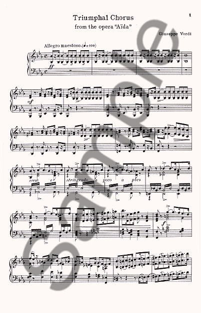 Famous Operatic Choruses For Mixed Voices