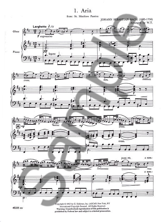 Solos For The Oboe Player