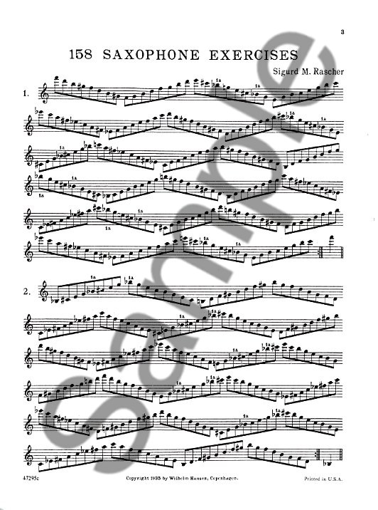 Sigurd M. Rascher: 158 Saxophone Exercises