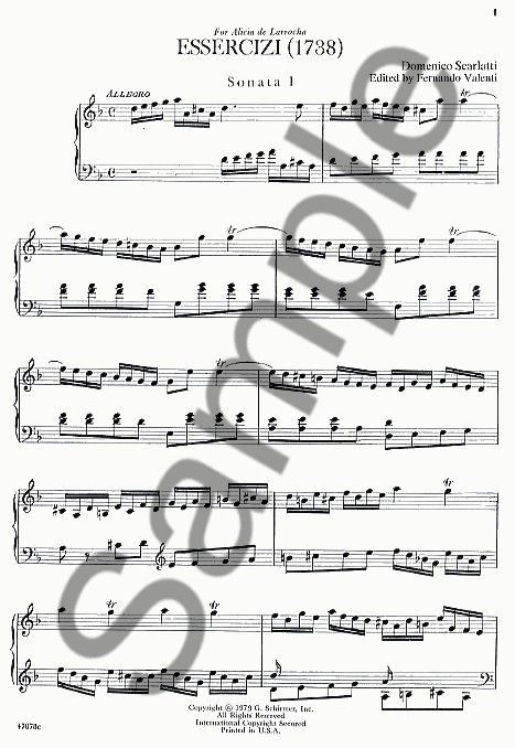 Domenico Scarlatti: Essercizi - Thirty Sonatas For Harpsichord