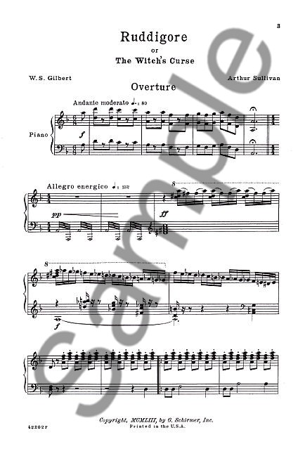 Gilbert And Sullivan: Ruddigore (Vocal Score)
