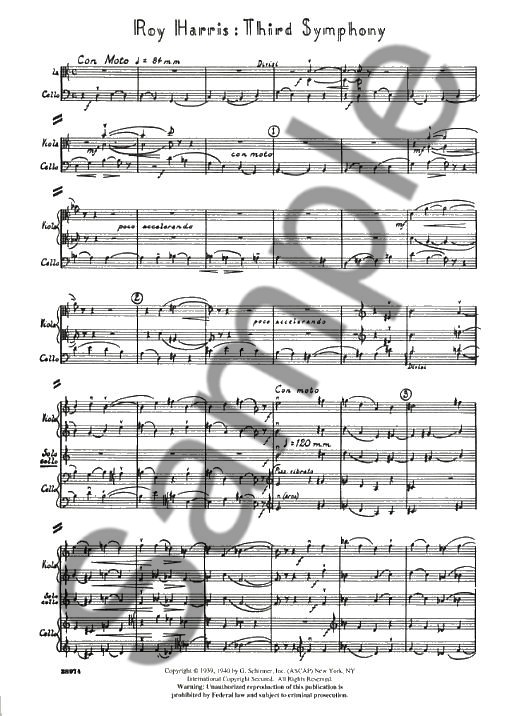 Roy Harris: Symphony No.3 (Study Score)