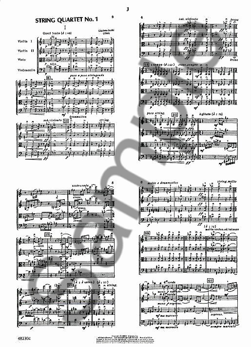 Giacinto Scelsi: String Quartet No.1 (Score/Parts)