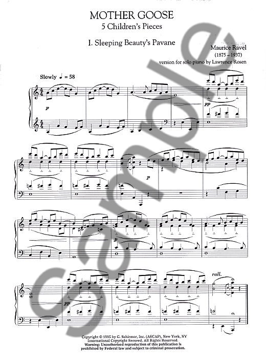Maurice Ravel: Mother Goose - Five Children's Pieces