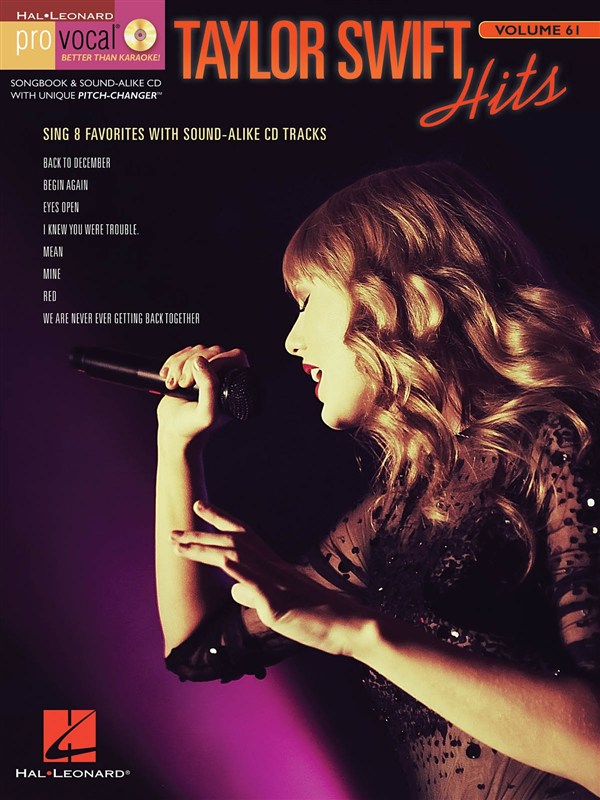 Pro Vocal Women's Edition Volume 61: Taylor Swift