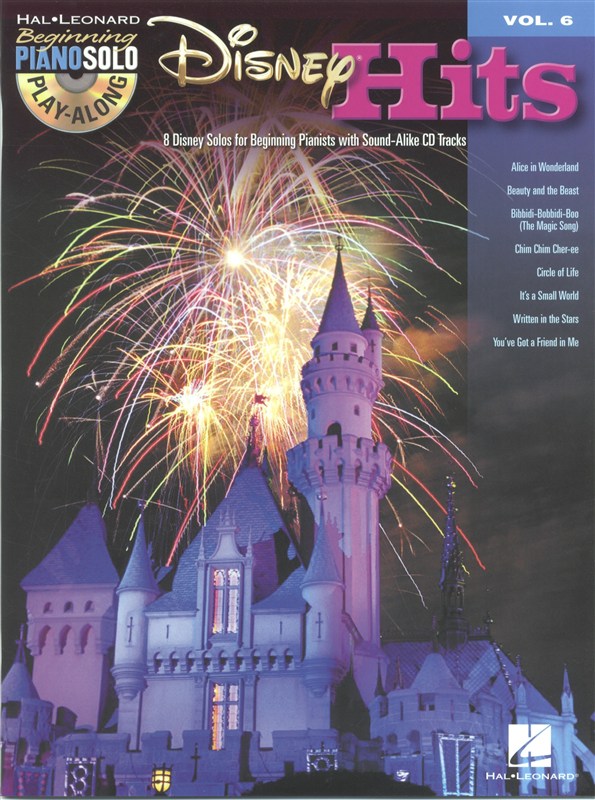 Beginning Piano Solo Play-Along Volume 6: Disney Hits