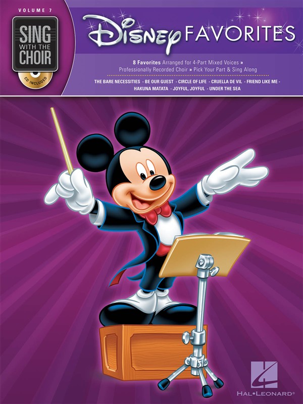 Sing With The Choir Volume 7: Disney Favorites (Book And CD)