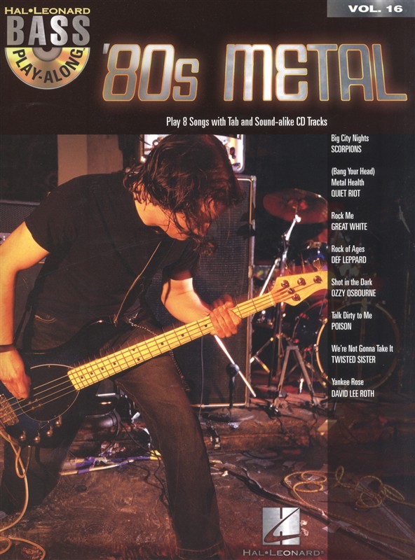Bass Play-Along Volume 16: '80s Metal