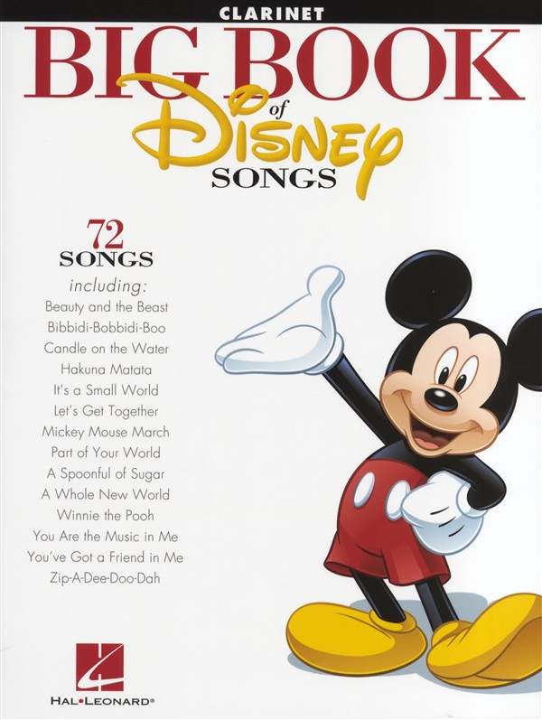 The Big Book Of Disney Songs - Clarinet