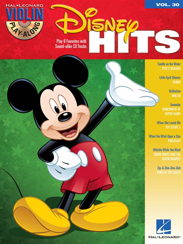 Violin Play-Along Volume 30: Disney Hits