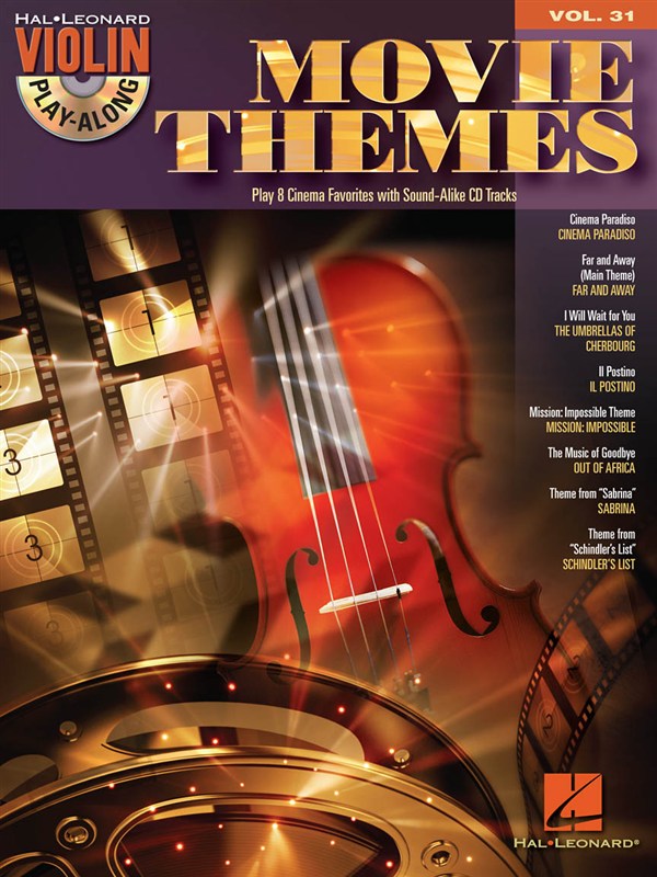 Violin Play-Along Volume 31: Movie Themes